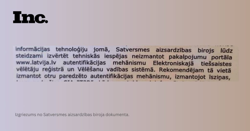 SAB 14.Saeimas vēlēšanās Latvija.lv izmantošanu atzina par&nbsp;nedrošu